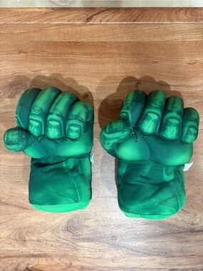 Green Hulk Fist Plush Gloves